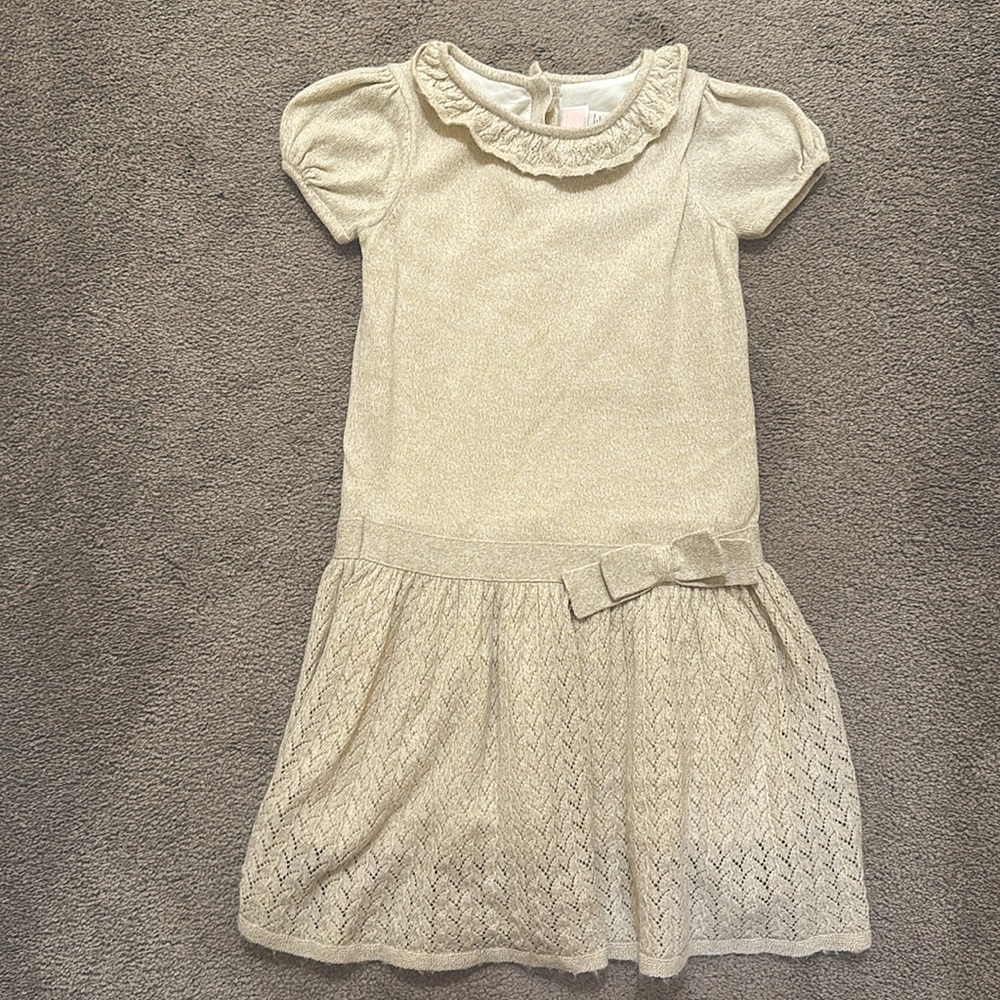 Girls Janie & Jack Cream Dress size 6